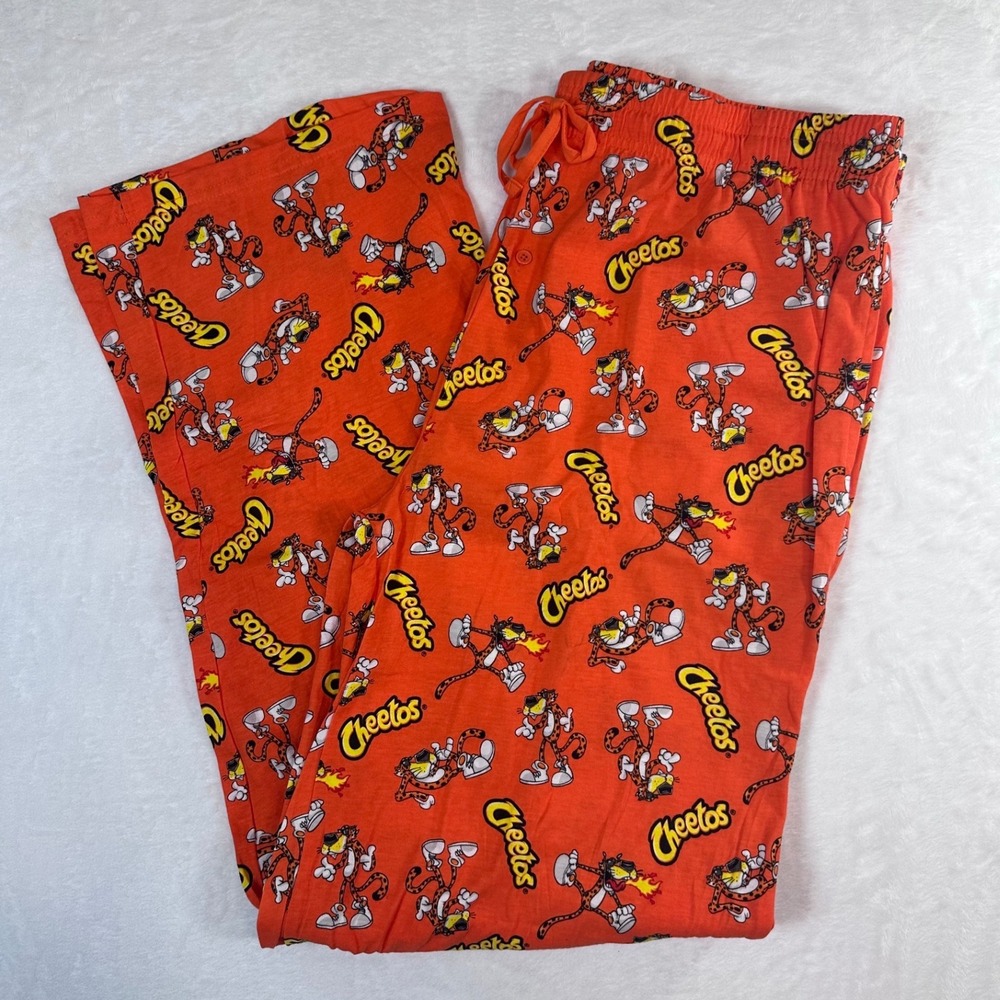 Cheetos Chester Cheetah Mens Lounge Pants Orange Sleepwear Pajamas 2XL New